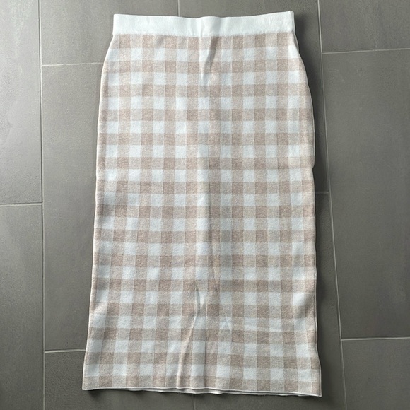 Joie knit plaid midi skirt - Picture 1 of 16